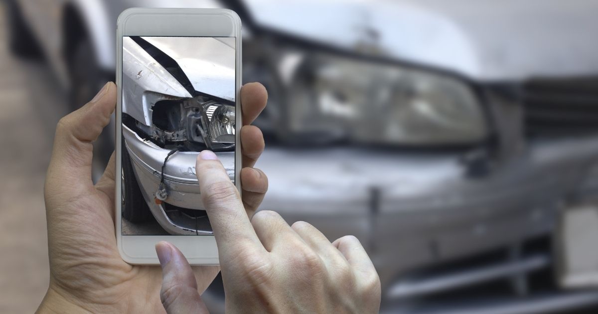 Photograph After a Car Accident